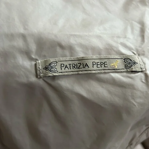 Patrizia Pepe Jacket Woman Beige Tan Detachable Hood Puffer Faux Fur Sz XS or 42 - Picture 7 of 10